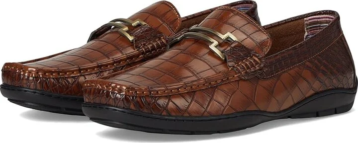 Stacy Adams Embrey Moc Toe Driver Men's Lace-up Boots Cognac : 9 M, Synthetic