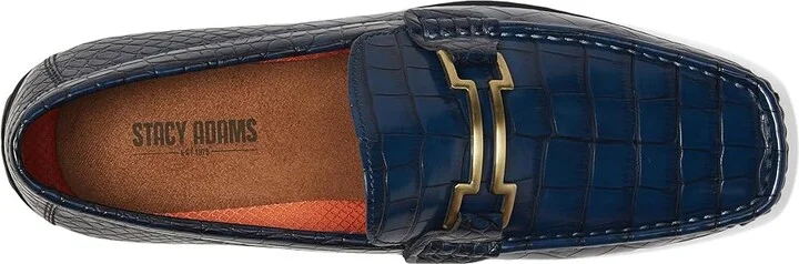 Stacy Adams Embrey Moc Toe Driver Men's Lace-up Boots Navy : 7 M, Synthetic - Image 2