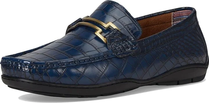 Stacy Adams Embrey Moc Toe Driver Men's Lace-up Boots Navy : 7 M, Synthetic - Image 5