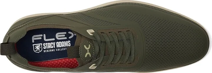 Stacy Adams Everidge Elastic Lace Men's Shoes Olive : 7 M, Leather/Rubber - Image 2