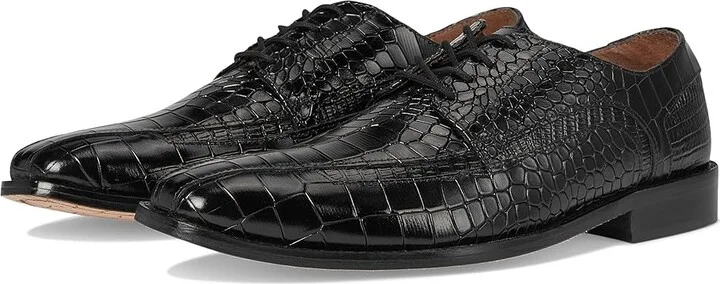 Stacy Adams Gabardo Bike Toe Lace-Up Men's Lace Up Wing Tip Shoes Black : 9 M, Leather