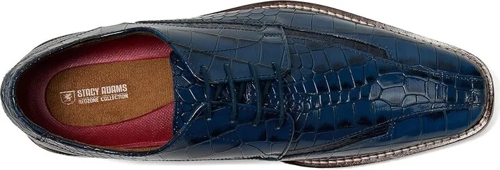 Stacy Adams Gabardo Bike Toe Lace-Up Men's Lace Up Wing Tip Shoes Blue : 12 M, Leather - Image 2