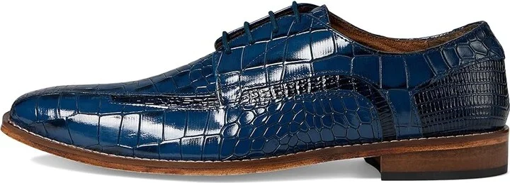 Stacy Adams Gabardo Bike Toe Lace-Up Men's Lace Up Wing Tip Shoes Blue : 12 M, Leather - Image 6