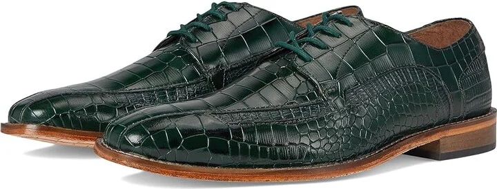 Stacy Adams Gabardo Bike Toe Lace-Up Men's Lace Up Wing Tip Shoes Green : 14 M, Leather