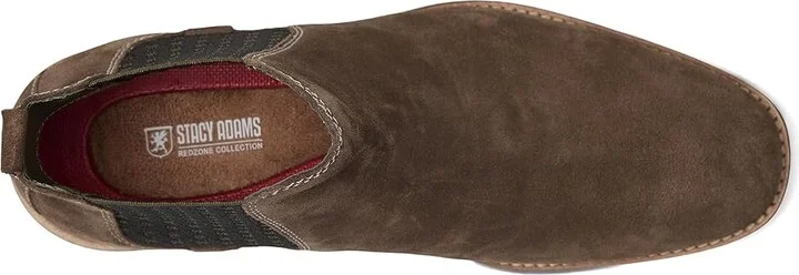 Stacy Adams Gabriel Chelsea Boot Men's Boots Mushroom : 10.5 M, Suede - Image 2