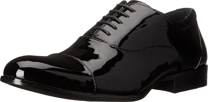 Stacy Adams Gala Cap Toe Oxford Men's Lace Up Cap Toe Shoes Black Patent : 7 D - Medium, Leather/Synthetic - Image 2