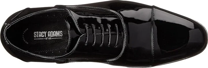 Stacy Adams Gala Cap Toe Oxford Men's Lace Up Cap Toe Shoes Black Patent : 7 D - Medium, Leather/Synthetic - Image 3
