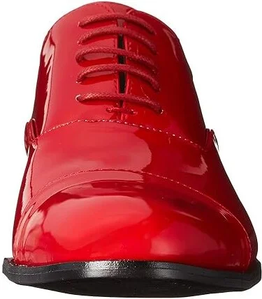 Stacy Adams Gala Cap Toe Oxford Men's Lace Up Cap Toe Shoes Red Patent : 7 D - Medium, Leather/Synthetic - Image 6