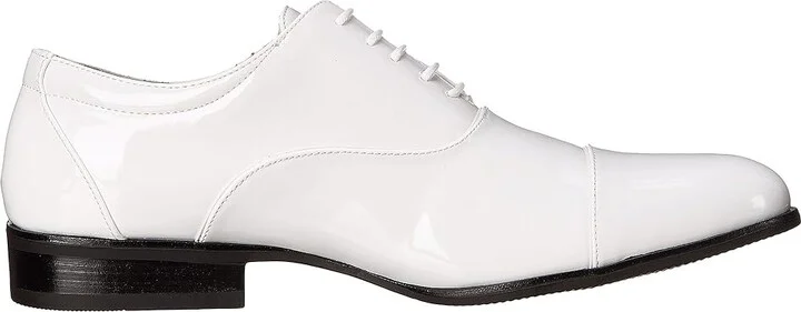 Stacy Adams Gala Cap Toe Oxford Men's Lace Up Cap Toe Shoes White Patent : 6 D - Medium, Leather/Synthetic - Image 8