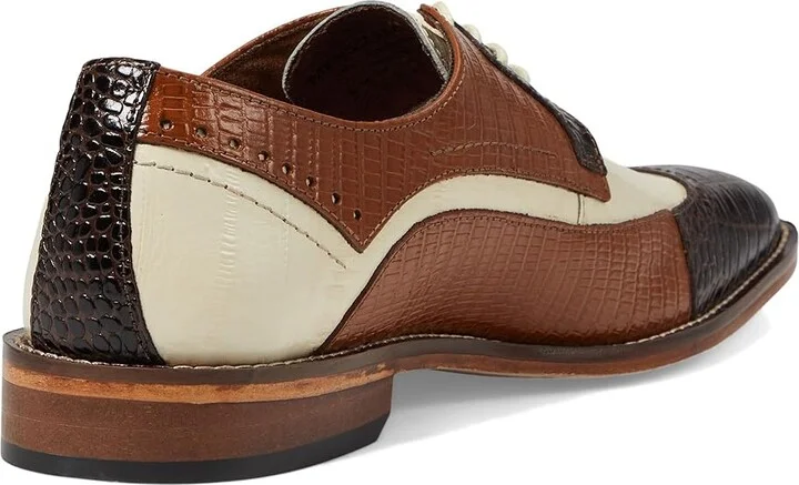 Stacy Adams Gallinari Wingtip Lace Up Men's Lace Up Wing Tip Shoes Brown : 15 M, Leather/Microfiber - Image 4