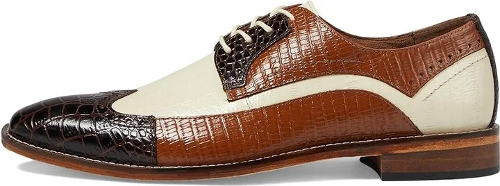 Stacy Adams Gallinari Wingtip Lace Up Men's Lace Up Wing Tip Shoes Brown : 15 M, Leather/Microfiber - Image 6