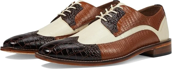 Stacy Adams Gallinari Wingtip Lace Up Men's Lace Up Wing Tip Shoes Brown : 15 M, Leather/Microfiber