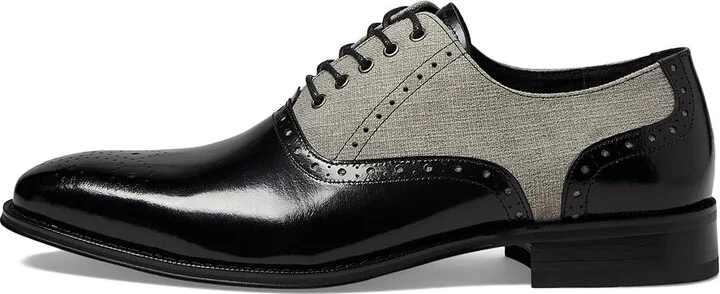 Stacy Adams Harrington Lace Up Oxford Men's Lace Up Wing Tip Shoes Black : 9.5 M, Leather/Rubber - Image 6