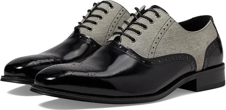 Stacy Adams Harrington Lace Up Oxford Men's Lace Up Wing Tip Shoes Black : 9.5 M, Leather/Rubber