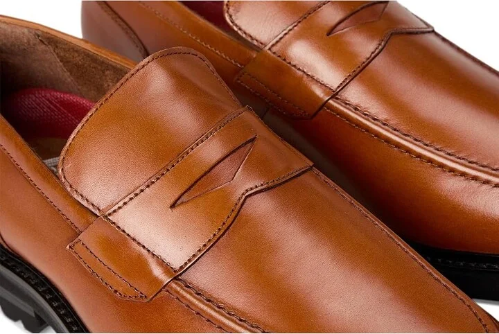 Stacy Adams Hayes Penny Slip-On Men's Shoes Tan : 11.5 M, Leather - Image 7