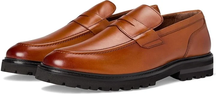 Stacy Adams Hayes Penny Slip-On Men's Shoes Tan : 11.5 M, Leather