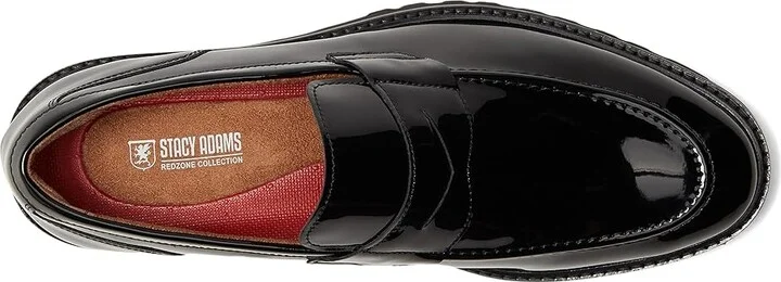 Stacy Adams Hazelton Penny Slip-On Men's Shoes Black Patent : 7 M, Leather - Image 2