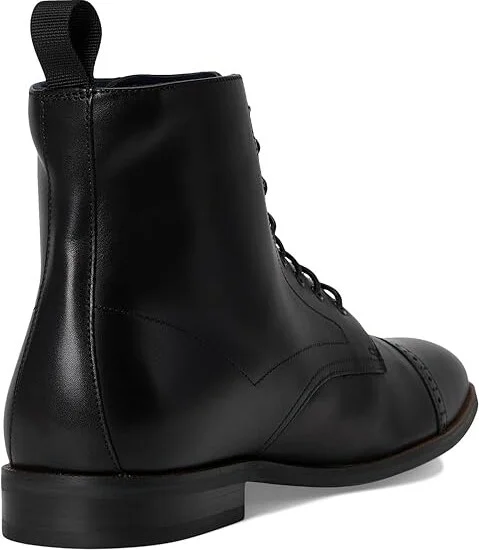 Stacy Adams Henry Cap Toe Lace-Up Boot Men's Boots Black : 7.5 M, Leather - Image 4