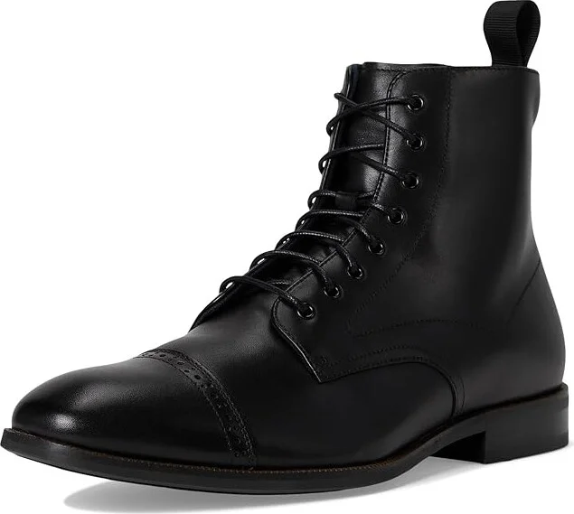 Stacy Adams Henry Cap Toe Lace-Up Boot Men's Boots Black : 7.5 M, Leather - Image 5