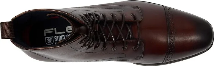 Stacy Adams Henry Cap Toe Lace-Up Boot Men's Boots Brown : 14 M, Leather - Image 2