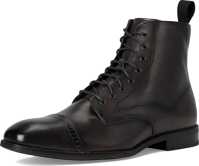 Stacy Adams Henry Cap Toe Lace-Up Boot Men's Boots Gray : 7.5 M, Leather - Image 5