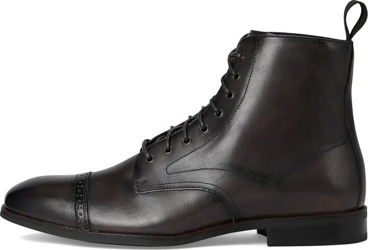 Stacy Adams Henry Cap Toe Lace-Up Boot Men's Boots Gray : 7.5 M, Leather - Image 6