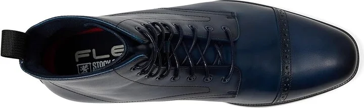 Stacy Adams Henry Cap Toe Lace-Up Boot Men's Boots Navy : 10 M, Leather - Image 2