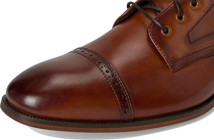 Stacy Adams Henry Cap Toe Lace-Up Boot Men's Boots Tan : 8.5 M, Leather - Image 7