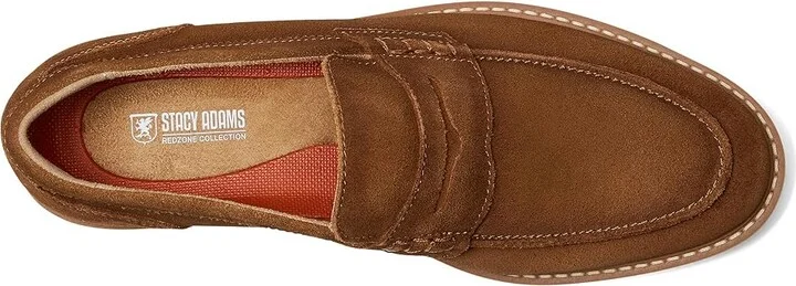 Stacy Adams Hopkins Penny Slip-On Men's Lace-up Boots Brown Suede : 7 M, Microfiber/Suede - Image 2