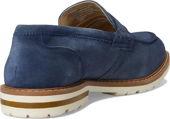 Stacy Adams Hopkins Penny Slip-On Men's Lace-up Boots Navy Suede : 10 M, Microfiber/Suede - Image 4