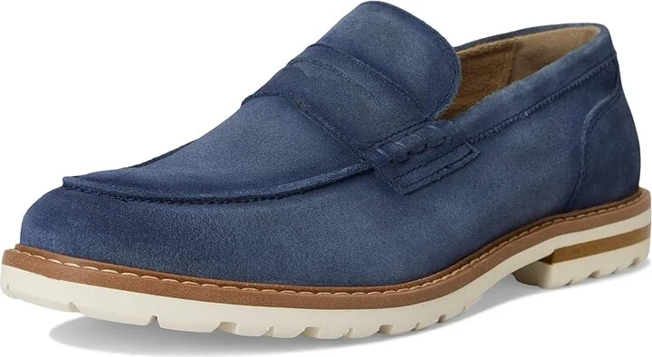 Stacy Adams Hopkins Penny Slip-On Men's Lace-up Boots Navy Suede : 10 M, Microfiber/Suede - Image 5