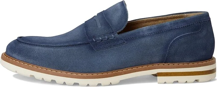 Stacy Adams Hopkins Penny Slip-On Men's Lace-up Boots Navy Suede : 10 M, Microfiber/Suede - Image 6