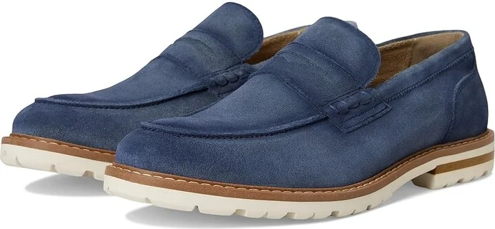 Stacy Adams Hopkins Penny Slip-On Men's Lace-up Boots Navy Suede : 10 M, Microfiber/Suede