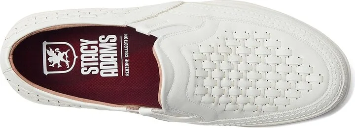 Stacy Adams Ithaca Slip-On Loafer Men's Lace-up Boots White : 9 M, Synthetic - Image 2