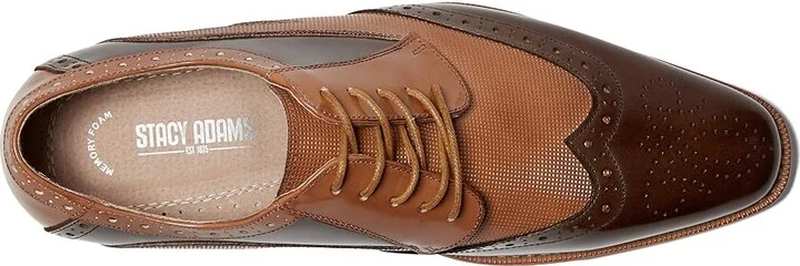 Stacy Adams Ivingale Wing Tip Lace-Up Men's Lace Up Wing Tip Shoes Brown : 8 M, Leather - Image 2