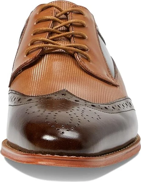 Stacy Adams Ivingale Wing Tip Lace-Up Men's Lace Up Wing Tip Shoes Brown : 8 M, Leather - Image 5