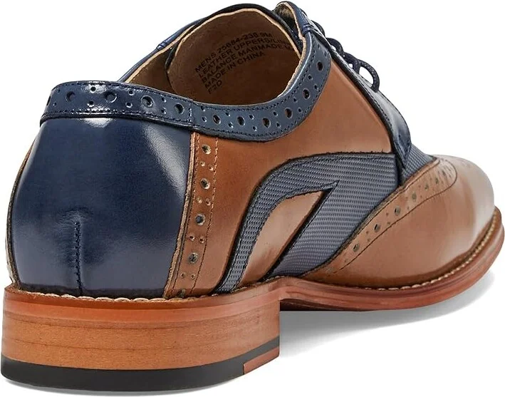 Stacy Adams Ivingale Wing Tip Lace-Up Men's Lace Up Wing Tip Shoes Tan : 10 M, Leather - Image 4