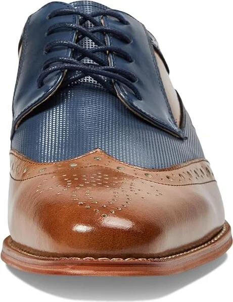 Stacy Adams Ivingale Wing Tip Lace-Up Men's Lace Up Wing Tip Shoes Tan : 10 M, Leather - Image 5