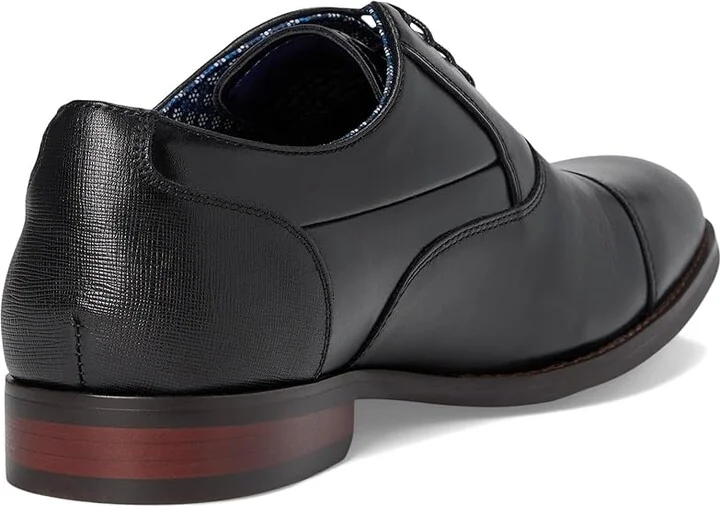 Stacy Adams Kallum Cap Toe Oxford Men's Shoes Black : 7 M, Leather - Image 4
