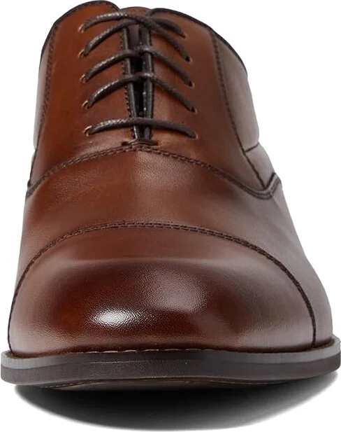 Stacy Adams Kallum Cap Toe Oxford Men's Shoes Cognac : 7.5 M, Leather - Image 5