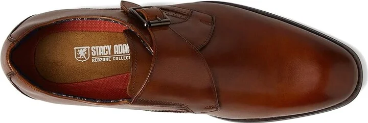 Stacy Adams Karcher Monk Strap Men's Shoes Cognac : 7 M, Leather - Image 2