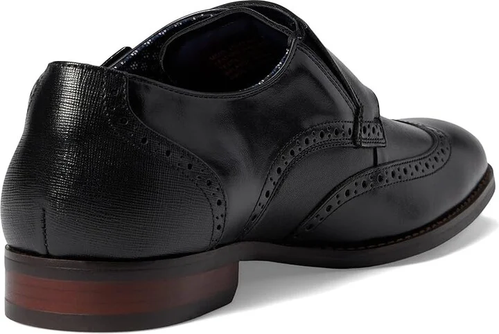 Stacy Adams Karson Wing Tip Double Monk Strap Men's Shoes Black : 7 M, Leather - Image 4