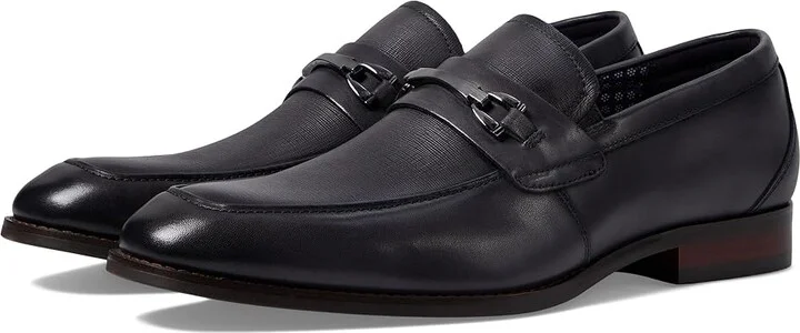 Stacy Adams Kaylor Penny Slip-On Loafer Men's Shoes Gray : 10.5 M, Leather