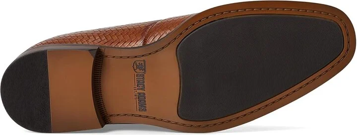 Stacy Adams Keating Lace-Up Men's Lace Up Wing Tip Shoes Tan : 9 M, Leather - Image 3