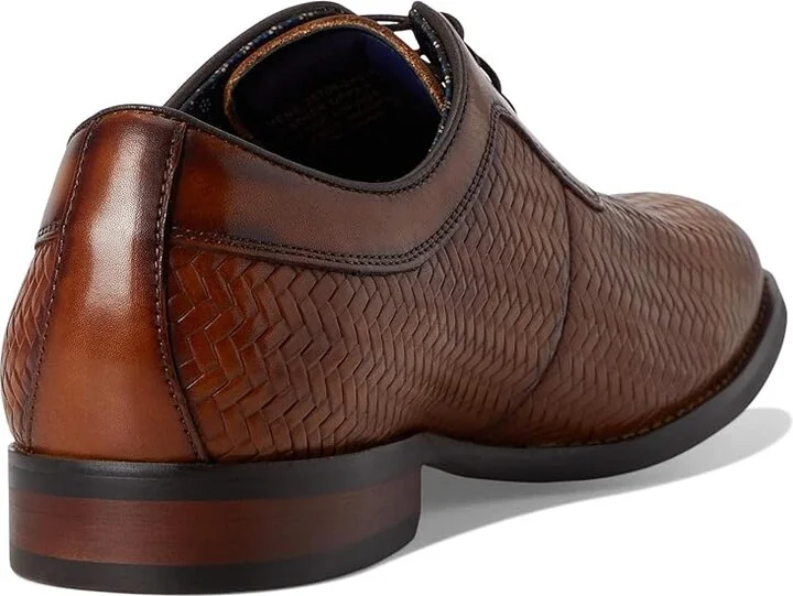 Stacy Adams Keating Lace-Up Men's Lace Up Wing Tip Shoes Tan : 9 M, Leather - Image 4