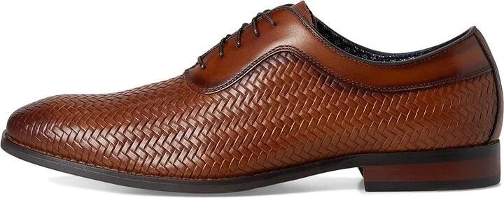 Stacy Adams Keating Lace-Up Men's Lace Up Wing Tip Shoes Tan : 9 M, Leather - Image 6