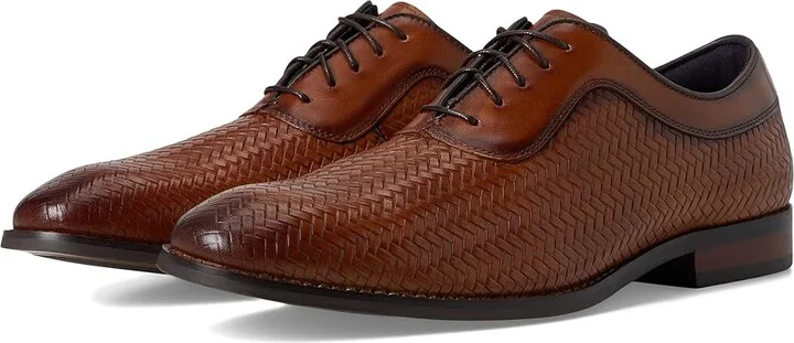 Stacy Adams Keating Lace-Up Men's Lace Up Wing Tip Shoes Tan : 9 M, Leather