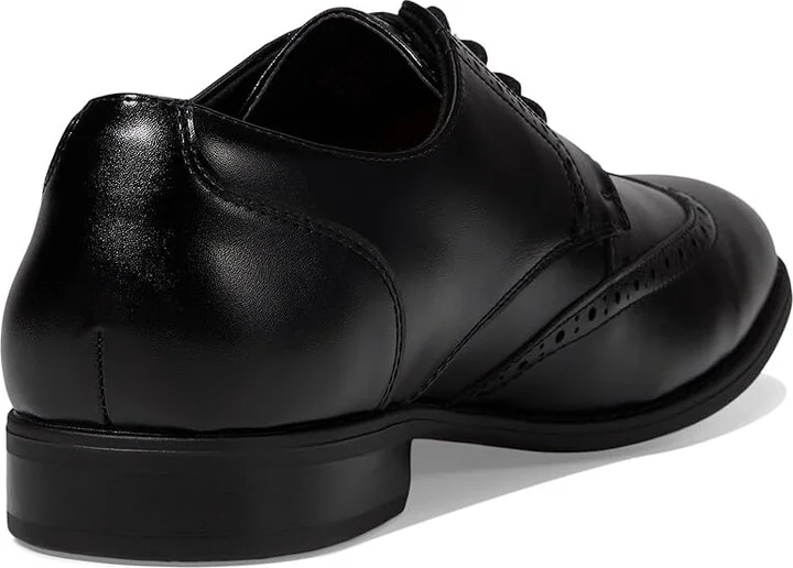 Stacy Adams Lancaster Wingtip Oxford Men's Lace Up Wing Tip Shoes Black : 10.5 W, Leather - Image 4
