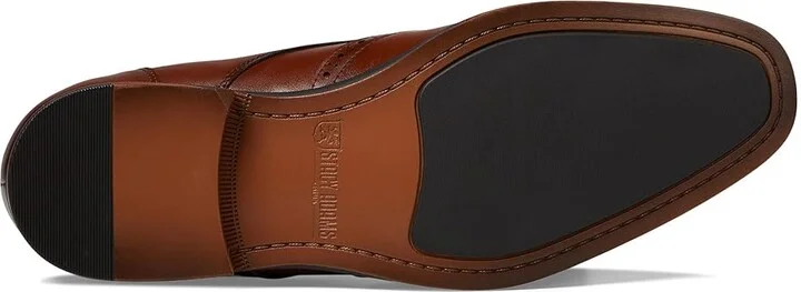 Stacy Adams Lancaster Wingtip Oxford Men's Lace Up Wing Tip Shoes Cognac : 9 W, Leather - Image 3
