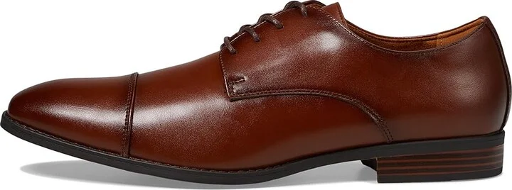 Stacy Adams Lawson Cap Toe Oxford Men's Lace Up Wing Tip Shoes Cognac : 15 M, Synthetic - Image 6